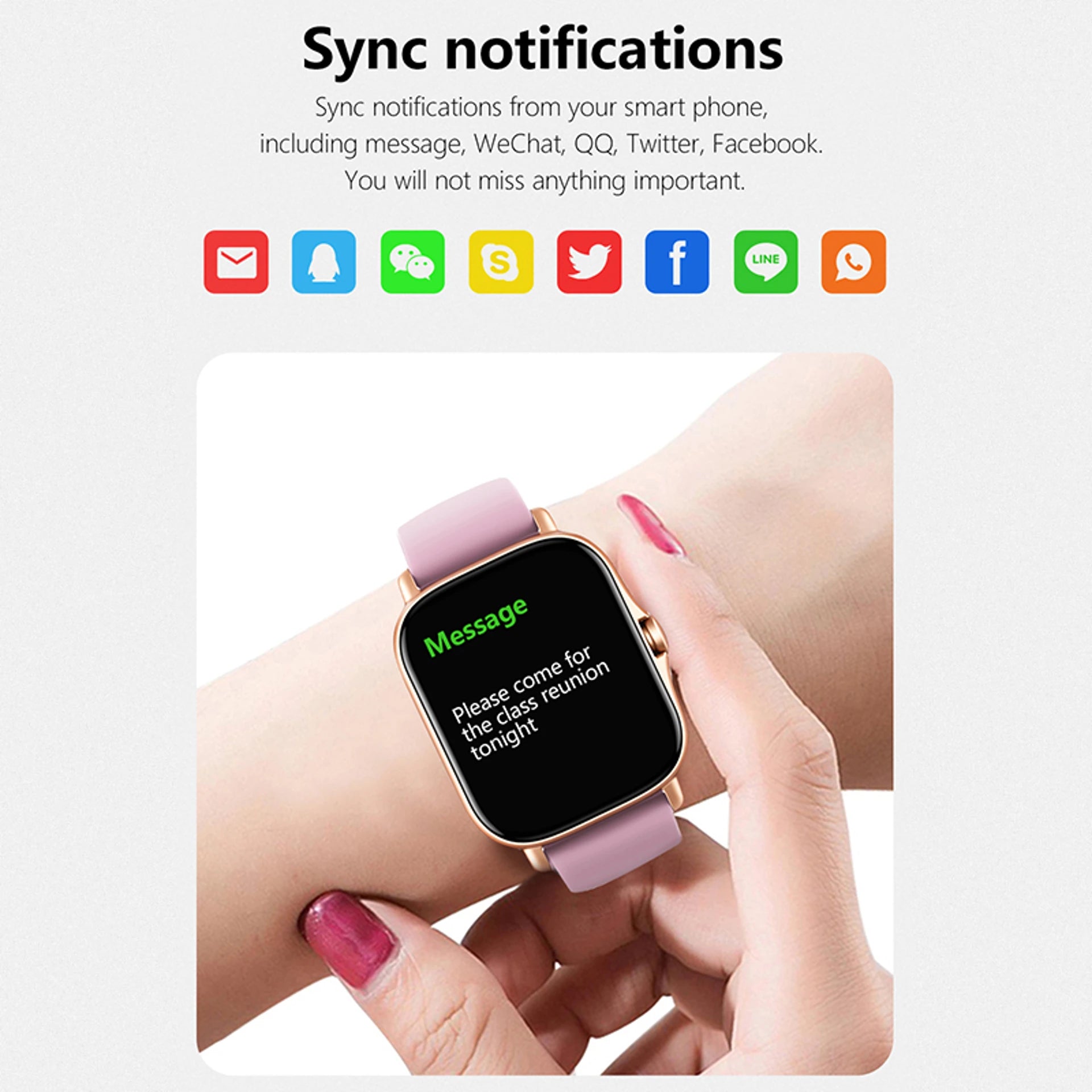 Waterproof Sports Smart Watch Fitness Tracker Health Monitor Wireless Call Smartwatch for Men Women