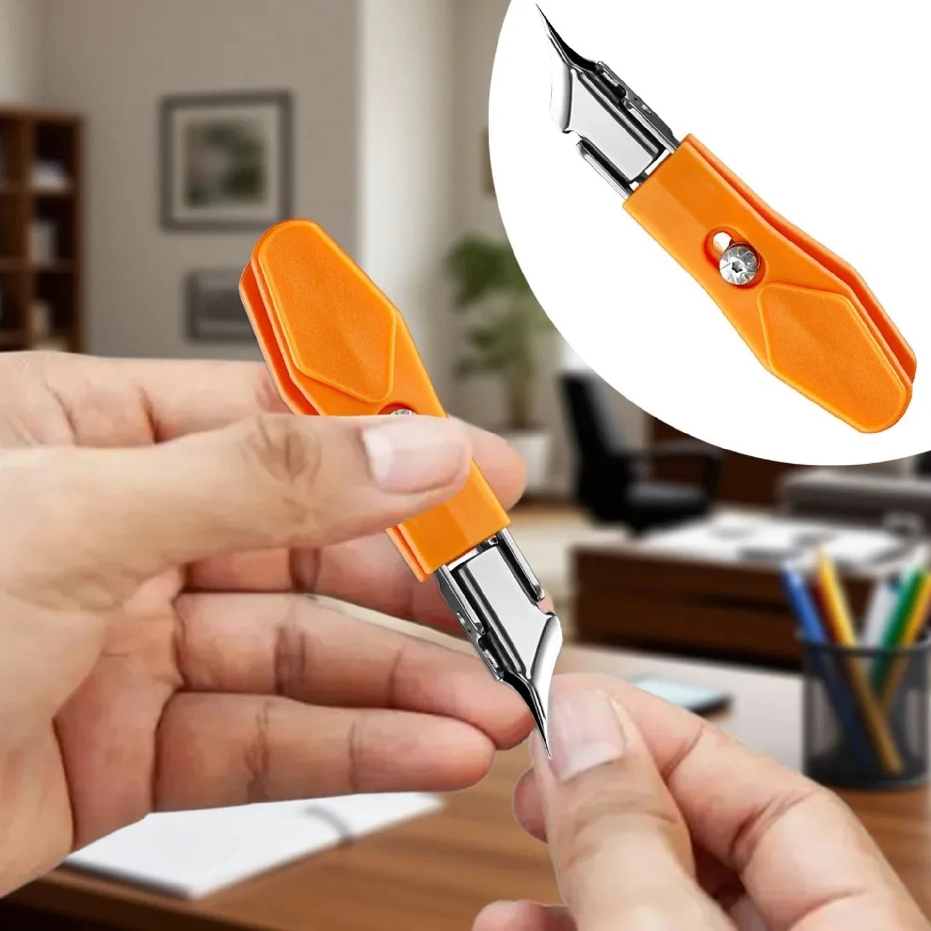 Edge Nail Clipper Wide Opening Stainless Steel, Professional Ingrown Toenail Tools, Eagle Beak Toe Trimmer