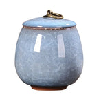 Decorative Ceramic Storage Jar with Lid for Tea, Coffee, Sugar & Kitchen Essentials