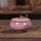 Decorative Ceramic Storage Jar with Lid for Tea, Coffee, Sugar & Kitchen Essentials